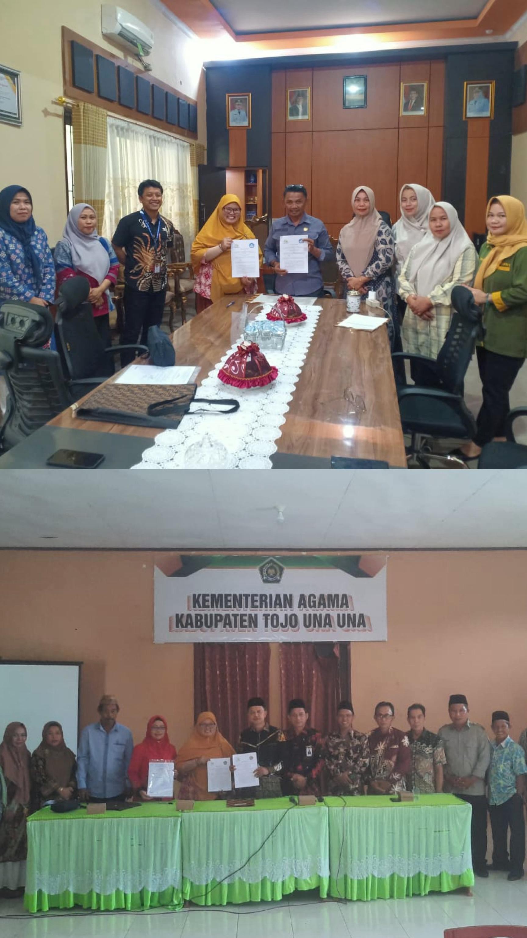 KEMITRAAN BAN-PDM DENGAN DINAS PENDIDIKAN PEMUDA DAN OLAHRAGA, KEMENTERIAN AGAMA KAB. TOJO UNA-UNA