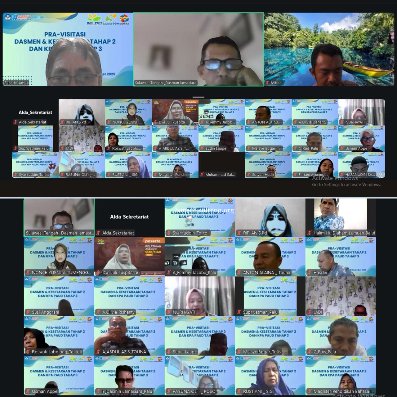 PRA-VISITASI DASMEN DAN KESETARAAN TAHAP 2 SERTA KPA PAUD TAHAP 3