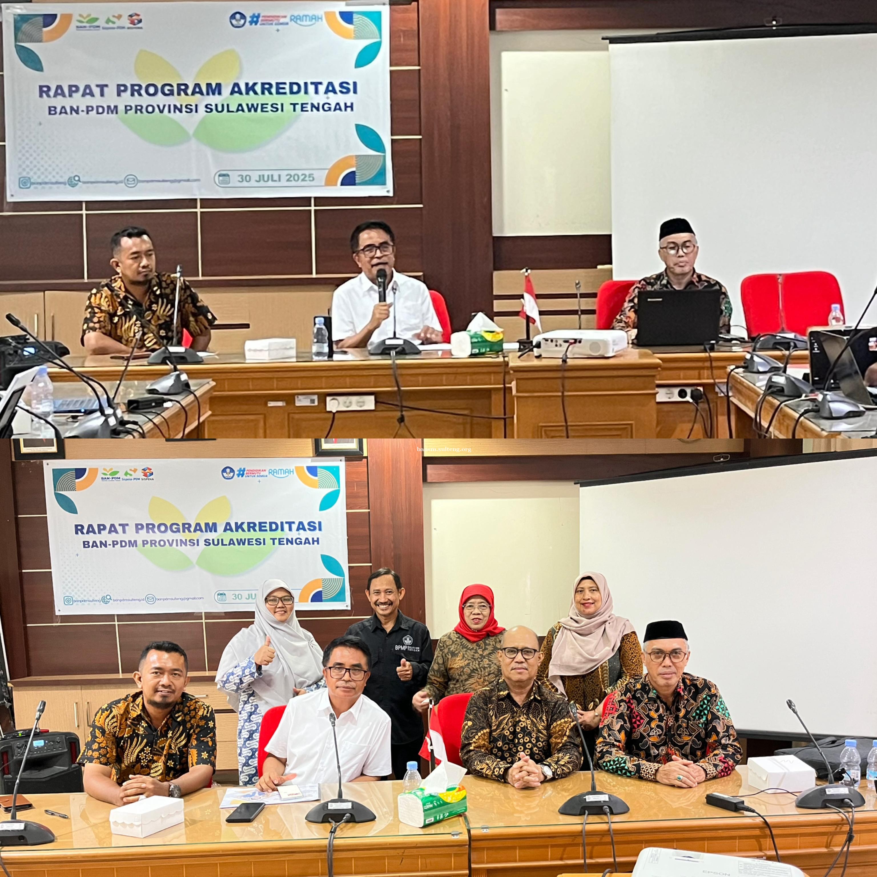 RAPAT PROGRAM AKREDITASI BAN PDM PROVINSI SULAWESI TENGAH 2025