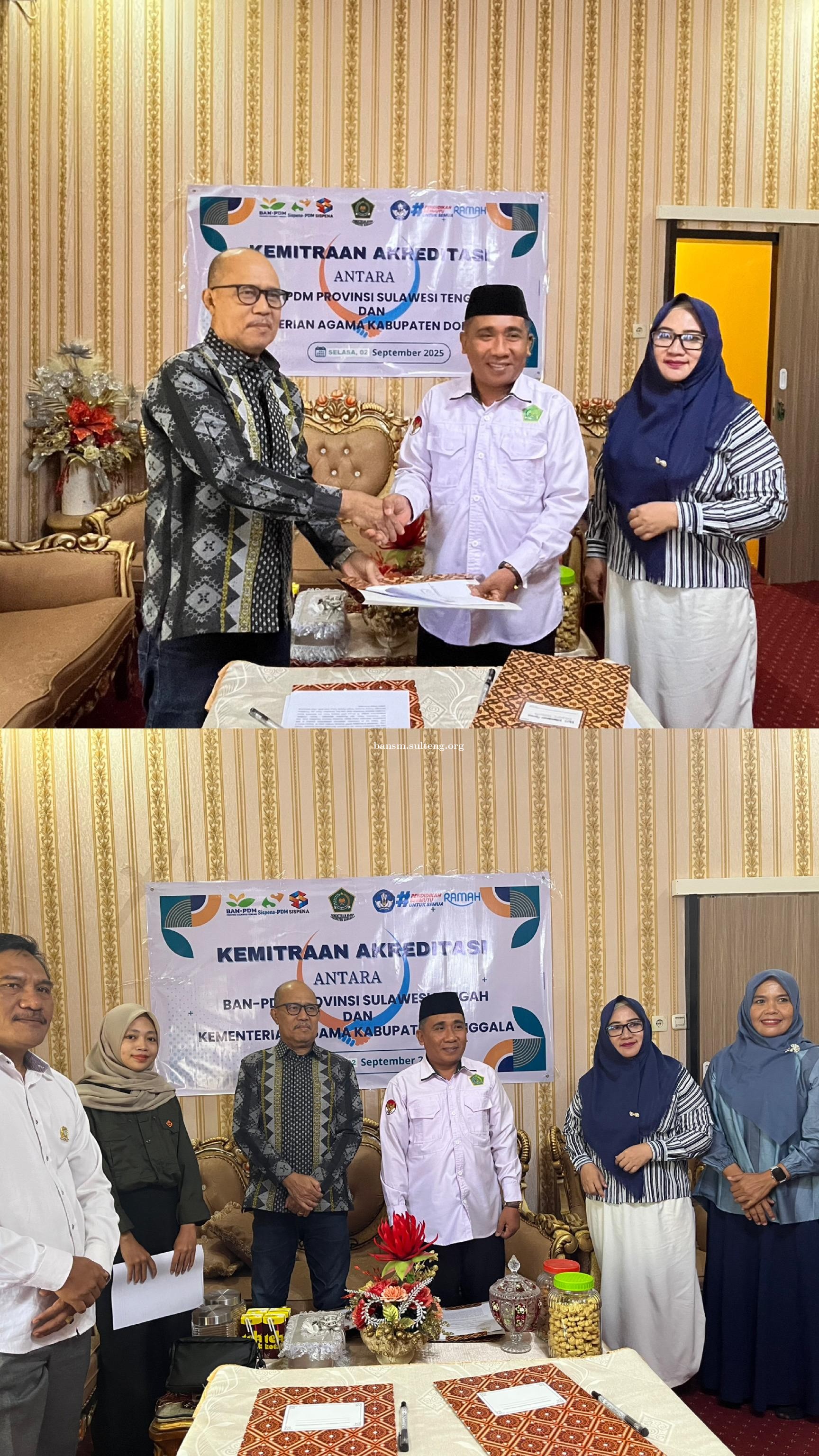 KEMITRAAN BAN-PDM PROVINSI SULTENG DENGAN KEMENTERIAN AGAMA KABUPATEN DONGGALA