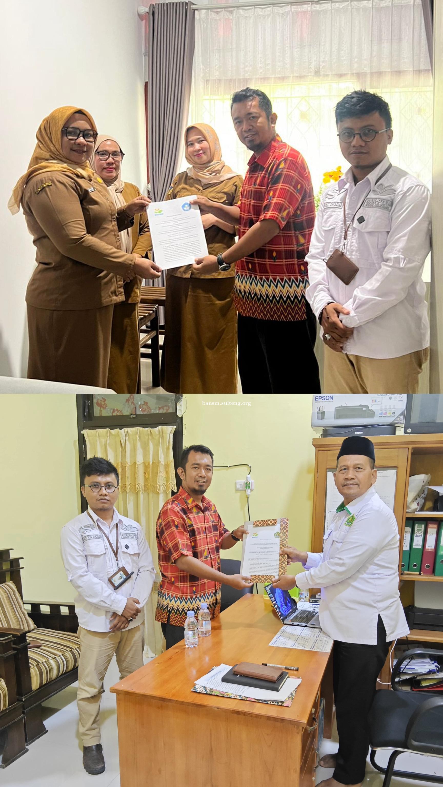 KEMITRAAN BAN-PDM DENGAN DINAS PENDIDIKAN DAN KEBUDAYAAN DAERAH SERTA KEMENAG KAB. MOROWALI