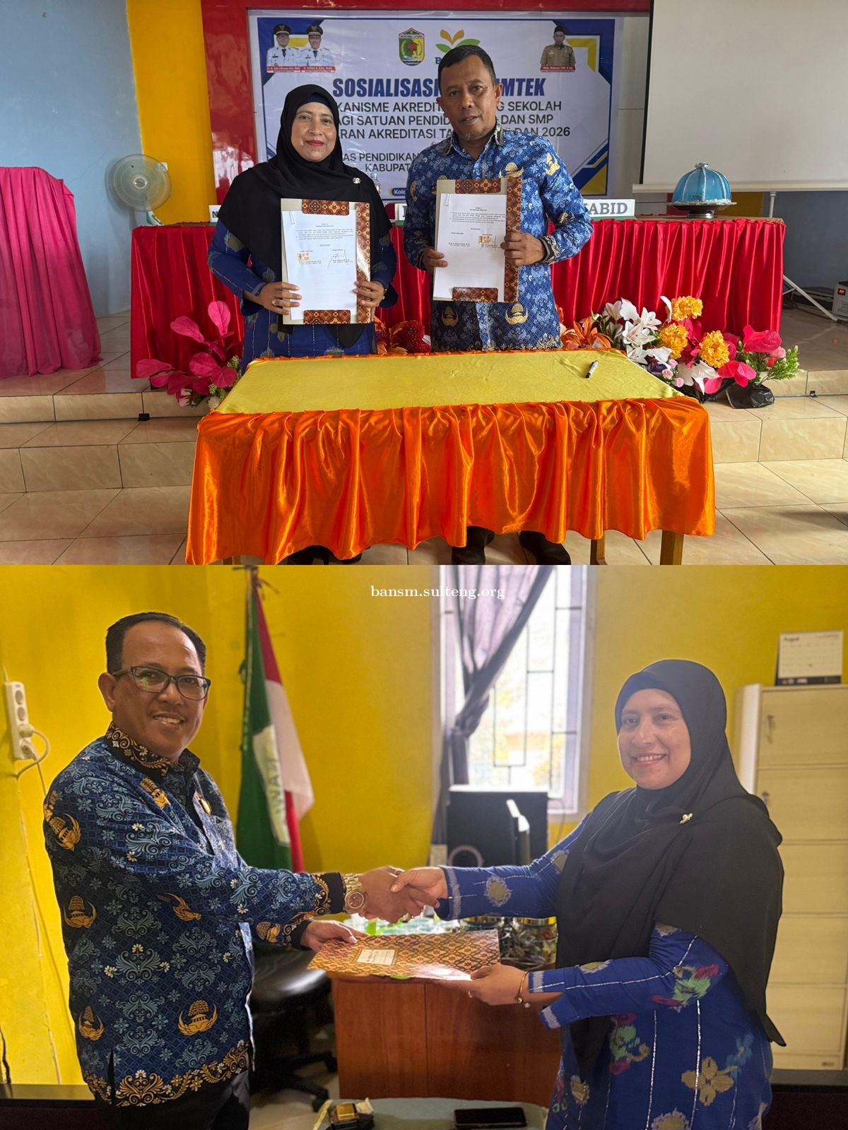 KEMITRAAN BAN-PDM DENGAN DINAS PENDIDIKAN DAN KEBUDAYAAN DAERAH SERTA KEMENAG MOROWALI UTARA